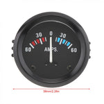 Car Ammeter Voltmeter 12V 60-0-60 AMP Gauge 2" 52MM | Universal Volt Meter for Cars Boat detail view