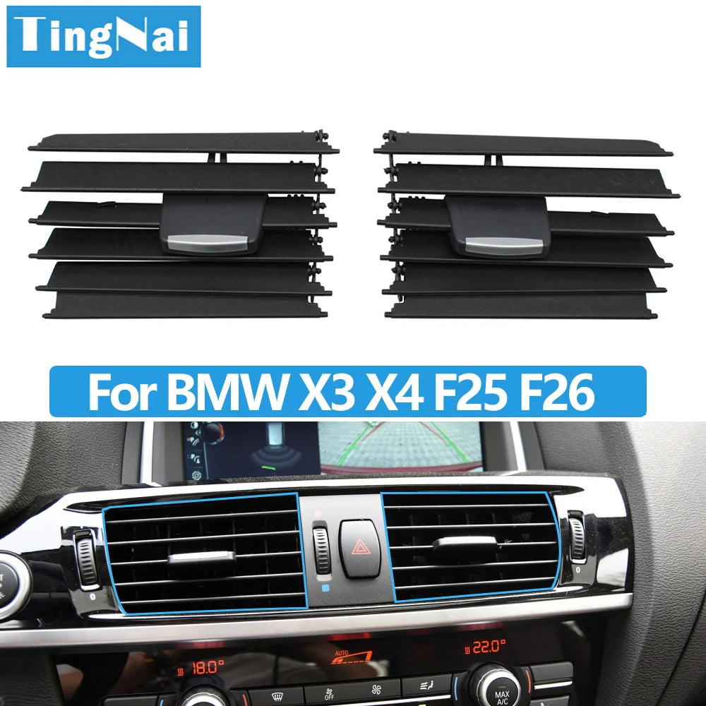 LHD RHD Car Front Middle AC Air Conditioner Vent Outlet Grille Slide Clip Repair Kit Replacement For BMW X3 X4 F25 F26 2011-2018