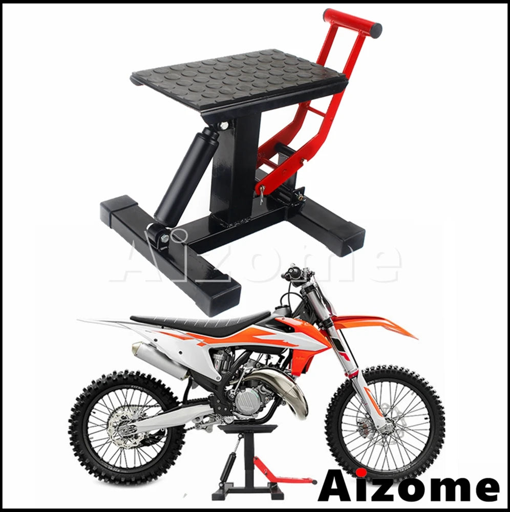 330 LBS Adjustable Height Lifting Stand Motorcycle Jack Hoist Stand Lift Table For Honda Suzuki Yama