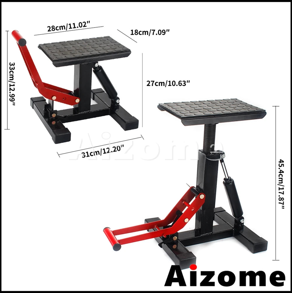 330 LBS Adjustable Height Lifting Stand Motorcycle Jack Hoist Stand Lift Table For Ho alternate view