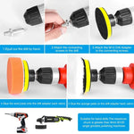 Car Polishing Sponge Pads Kit Foam Pad Buffer Kit Polishing Machine Wax Pads for Auto lifestyle view