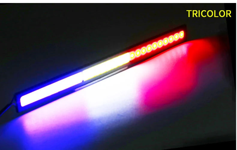 4x Universal Vehicle Led Strip 17CM COB Car Led Strip For Auto DRL Daytime Running Light External Waterproof Styling 12V Led Bar