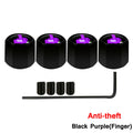 AUTCOAT Anti-theft Middle Finger Tire Valve Dust Caps | Universal Fit for Cars Trucks alternate view