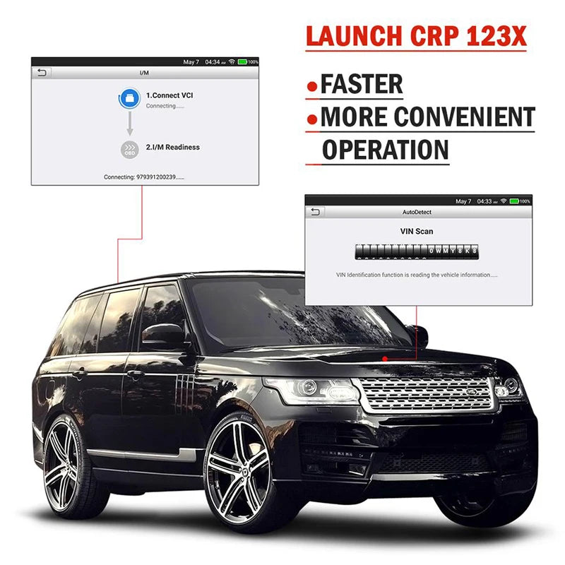 LAUNCH X431 CRP123X OBD2 Scanner | 4-System Diagnostic Tool with Free Lifetime Updates close-up view