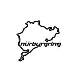 Car Styling Racing Road Nurburgring Creative Fashion Window Stickers Decal alternate view