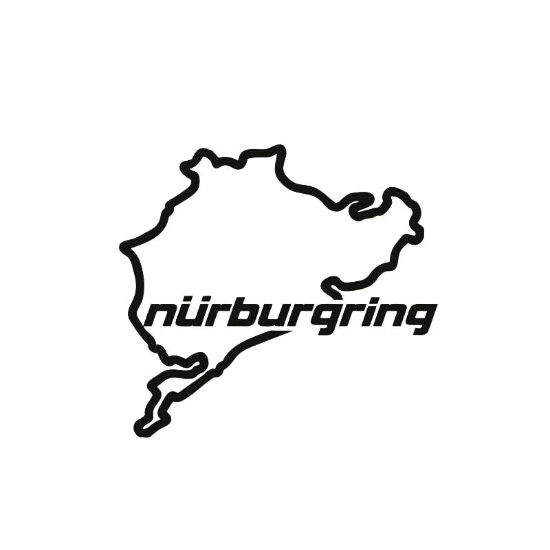 Car Styling Racing Road Nurburgring Creative Fashion Window Stickers Decal alternate view