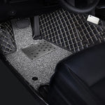 Car Floor Mat Foot Heel Scuff Plate Non-slip Carpet Patch Auto Alloy Silver Cover Anti-s detail view