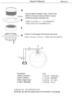 52mm Marine Boat Water Temp Gauge | 40-120℃ Water Temperature Meter for Car Auto Mo additional angle