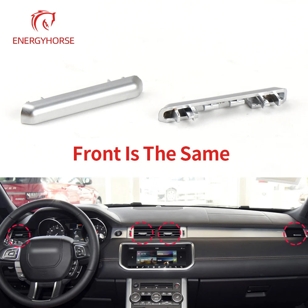 Chrome Plate Air Conditioning Vent Toggle Piece Outlet Card Pad Clip Wind Direction Adjustment Plectrum For Range Rover Evoque