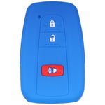 Suitable for Toyota Rav4 Corolla Camry Highlander Prius Car Key Case Silicone Key Fob Cover Remote Control Alarm Key Protector