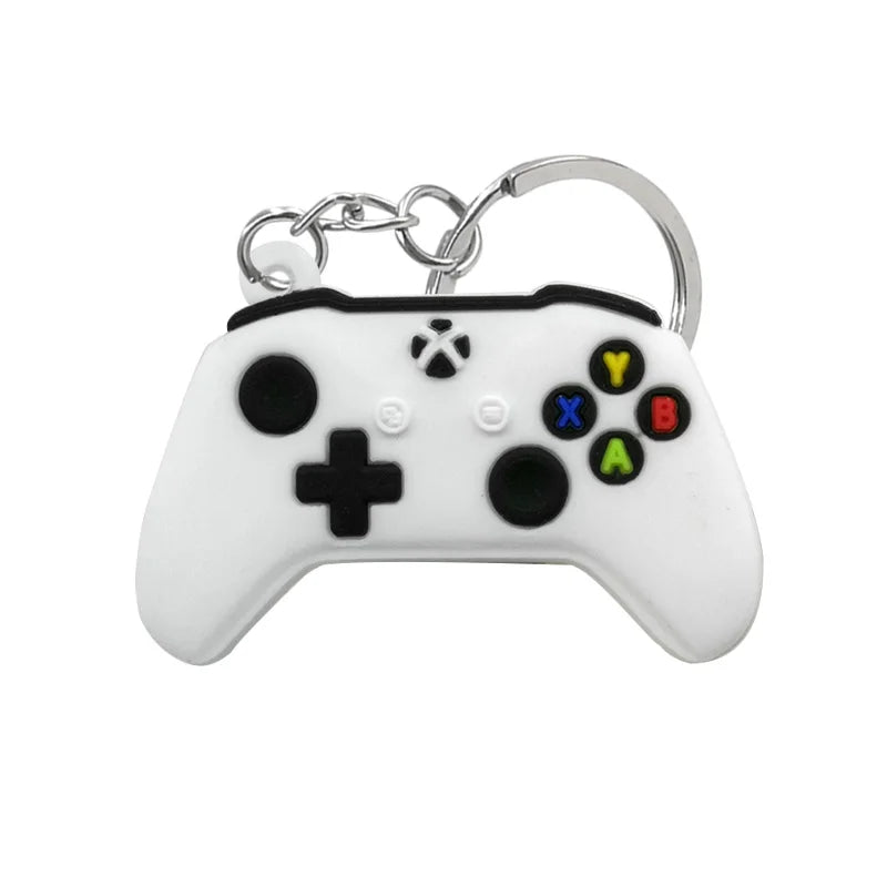 1PCS PVC new style Game Machine Keychain & Keyring Cute Gamepad Joystick Key Chain additional angle