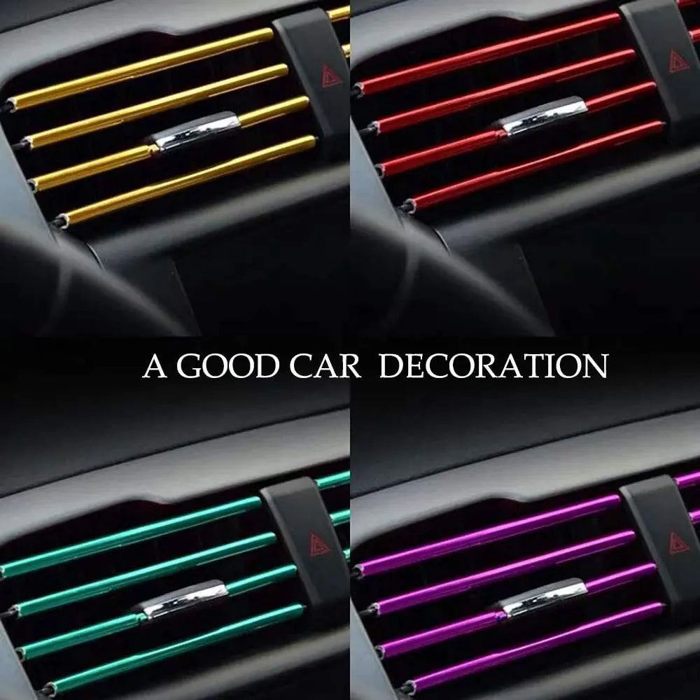 U-Shape Car Air Vent Trim Strip PVC 10 Pcs alternate view