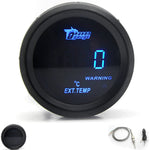 52mm Car Digital Gauge Set | Turbo Boost Water Temp Oil Pressure Voltmeter EGT Tachomete detail view