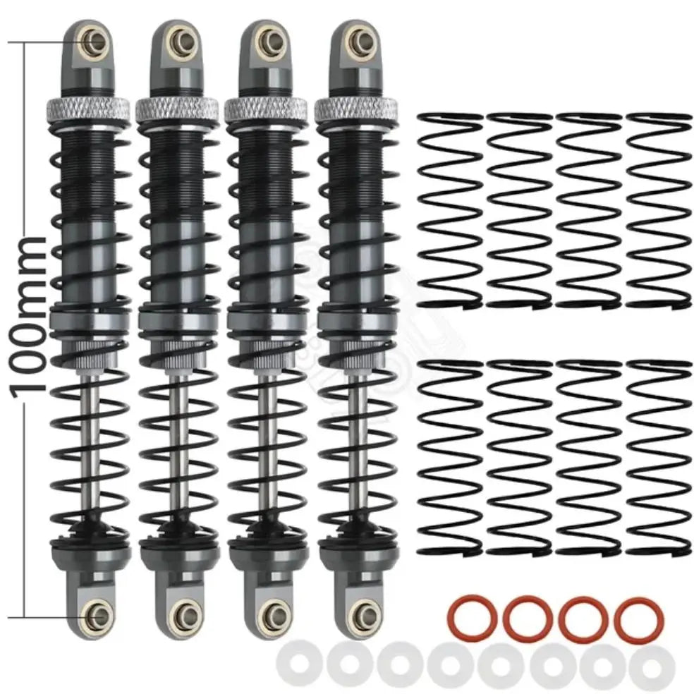 Metal 70mm 80mm 90mm 100mm 110mm 120mm Shock Absorber Oil Damper for 1/10 RC Crawle additional angle