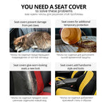 Car Seat Cover Airbag Compatible Ventilation Cloth Protect Seat Universal Beige Interior Accessories For 1/2/5/7 Seats