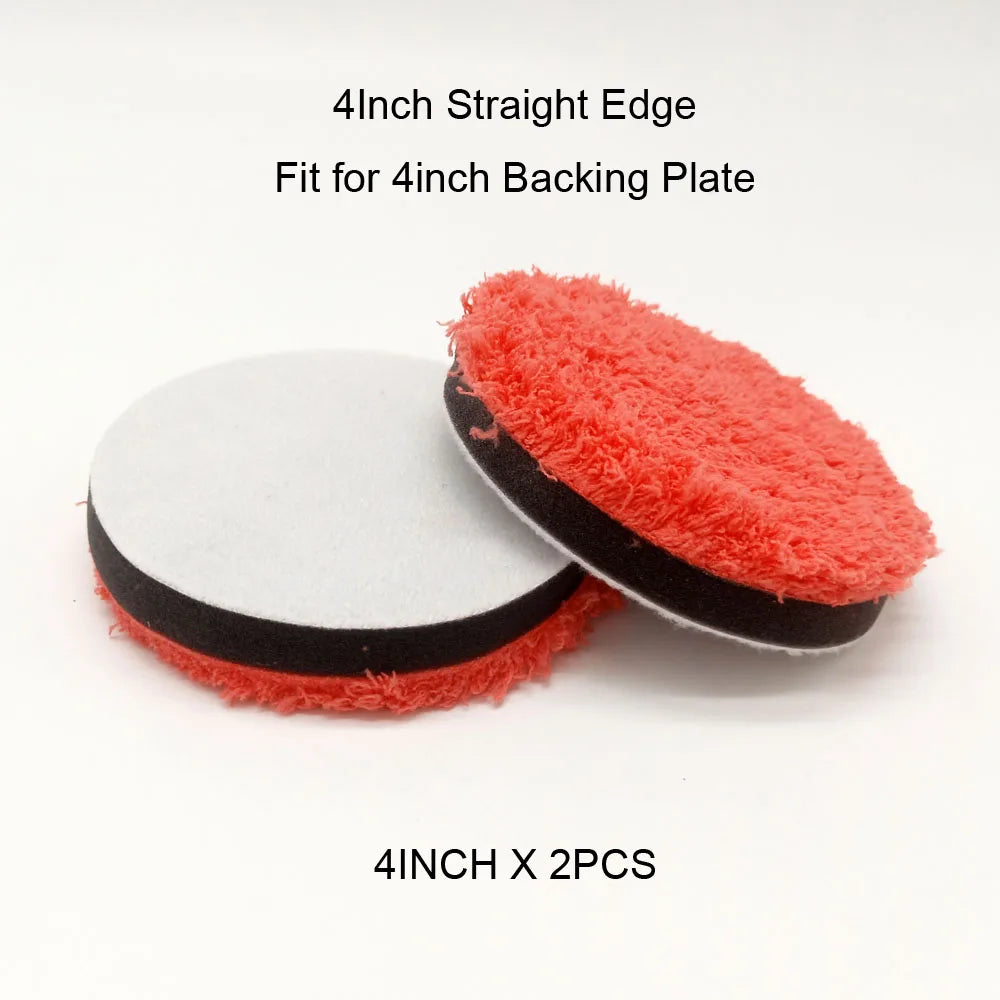 HUTU 3-7 inch Microfiber Polishing Pads for DA/RO Car Polisher | Car Body Polish Ki additional angle