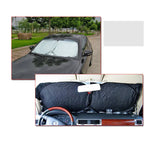 Silver Foldable Windshield Sun Shade Cover detail view