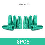 Aluminum Alloy Bicycle Tire Valve Cap Protector for Presta Valve additional angle