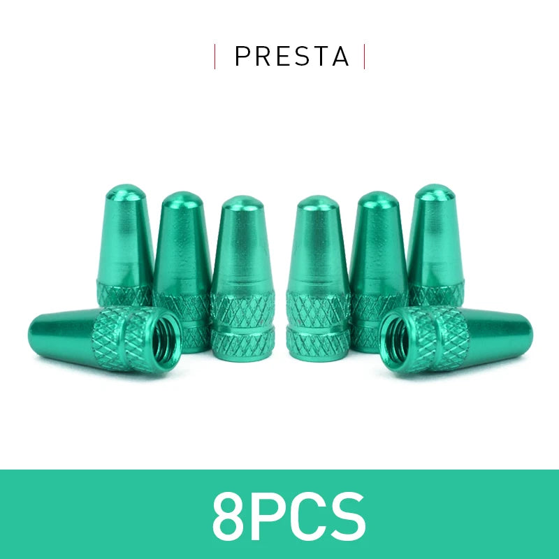 Aluminum Alloy Bicycle Tire Valve Cap Protector for Presta Valve additional angle