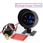 Car Water Temperature Gauge with Voltmeter 2 in 1 | -10 to 110 Celsius LCD Display lifestyle view