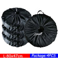 Spare Tire Cover Storage Bag Set | 4-Pack Polyester Car Wheel Protection Covers alternate view