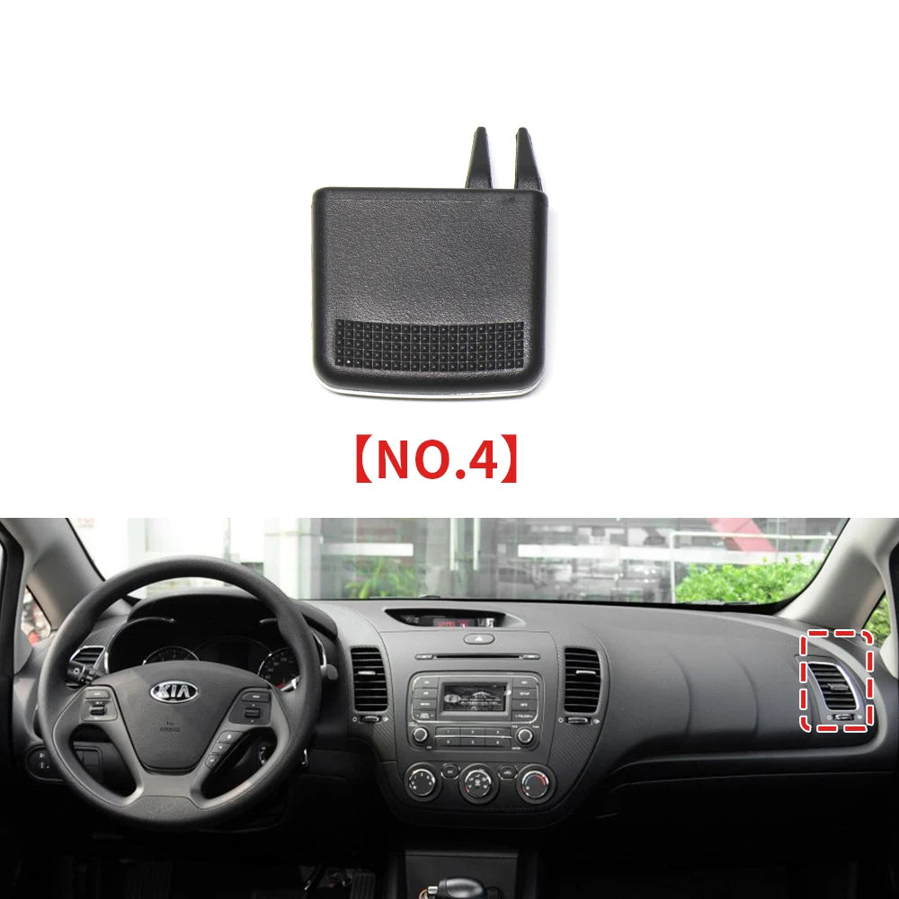 Car Front Air Conditioning Vent Toggle Piece AC Outlet Card Clip Wind Wirection Plectrum Knob For Kia K3 2011-2018