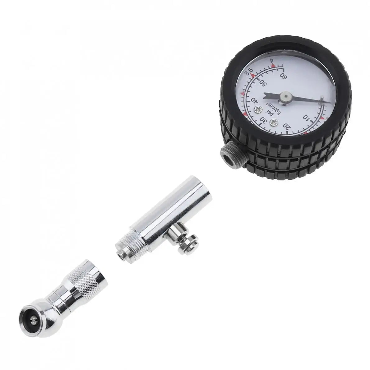 Accurate Auto Tire Pressure Gauge 0-60 PSI | Dial Meter with Bleed Valve lifestyle view