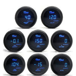 52mm Car Digital Gauge Set | Turbo Boost Water Temp Oil Pressure Voltmeter EGT Tachometer