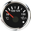 Car Marine Boat Boost Alarm Gauge 2‘’52mm Oil pressure Meter Water Level Fuel Temperature 12V 24V Voltmeter Accessories Meter