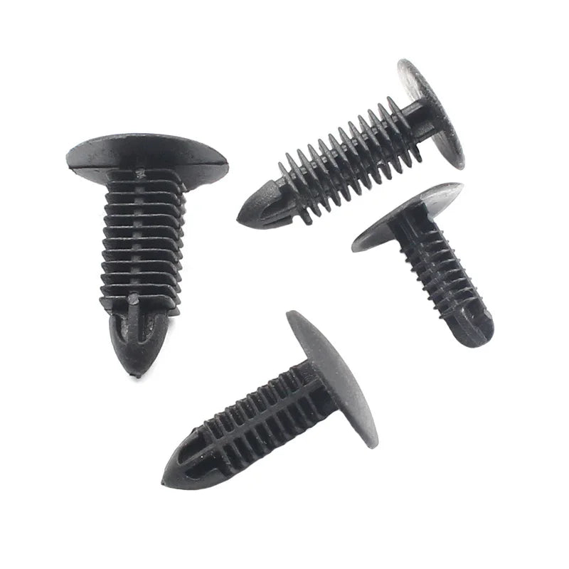 50PCS Push in 5mm 6mm 7mm 8mm Black Plastic Rivet Car Trunk Roof Trim Panel Fastener alternate view