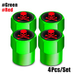 Aluminum Valve Stem Caps 4-Pack | Dust Covers for Car, Truck, Bike, Motorcycle additional angle