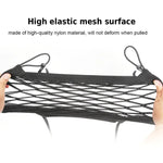 Vtear Universal Car Trunk Mesh Net Organizer | Rear Seat Storage Bag close-up view