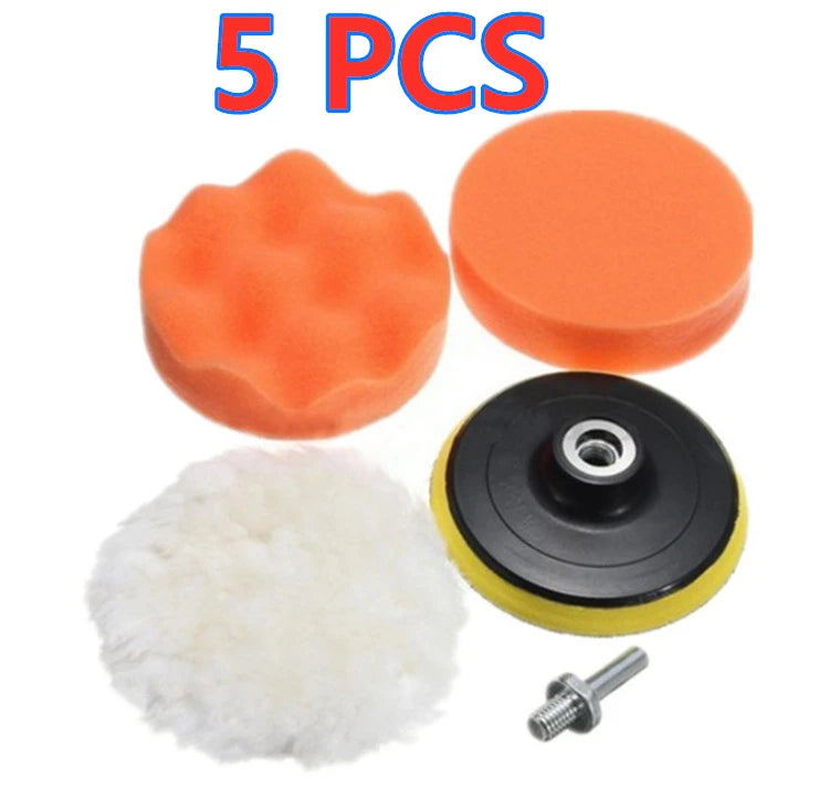 Car Polishing Sponge Pads Kit Foam Pad Buffer Kit Polishing Machine Wax Pads for Auto Mo detail view