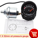 AD 52mm Car Gauge Set | Boost Water Oil Temp Pressure Voltmeter Air Fuel Ratio EGT close-up view