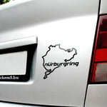 Car Styling Racing Road Nurburgring Creative Fashion Window Stickers Decal lifestyle view