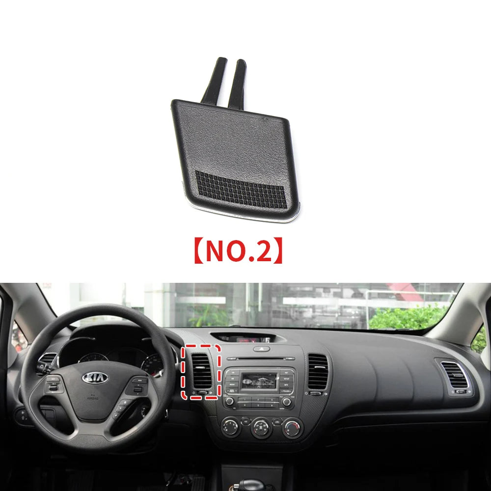 Car Front Air Conditioning Vent Toggle Piece AC Outlet Card Clip Wind Wirection Plectrum Knob For Kia K3 2011-2018