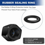 AUTCOAT Anti-theft Middle Finger Tire Valve Dust Caps | Universal Fit for Cars Trucks Mo detail view
