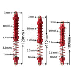 Metal 70mm 80mm 90mm 100mm 110mm 120mm Shock Absorber Oil Damper for 1/10 RC Crawler Car detail view
