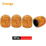 4Pcs Crystal Rhinestone Car Tire Valve Caps | Sparkly Dustproof Bling Tire Stem Cov additional angle