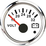 52mm 2 Inch Marine Boat Gauge Set | Oil Pressure Water Level Fuel Temperature Voltmeter detail view