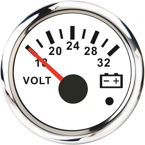 52mm 2 Inch Marine Boat Gauge Set | Oil Pressure Water Level Fuel Temperature Voltmeter detail view