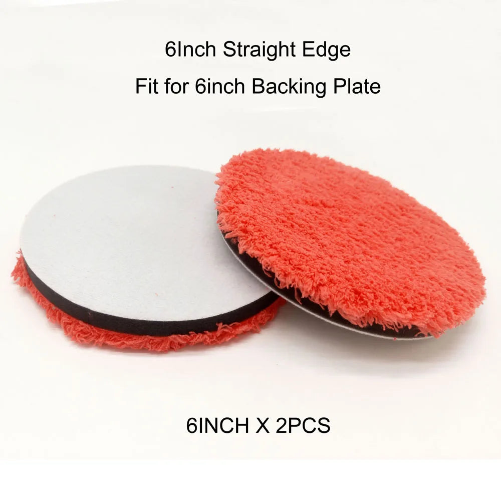 HUTU 3-7 inch Microfiber Polishing Pads for DA/RO Car Polisher | Car Body Polish Kit lifestyle view