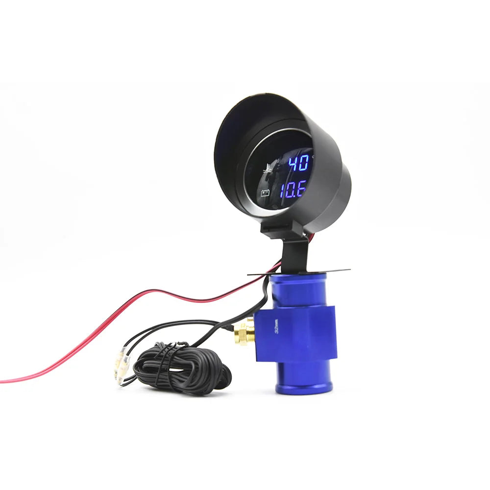Car Water Temperature Gauge with Voltmeter 2 in 1 | -10 to 110 Celsius LCD Display lifestyle view