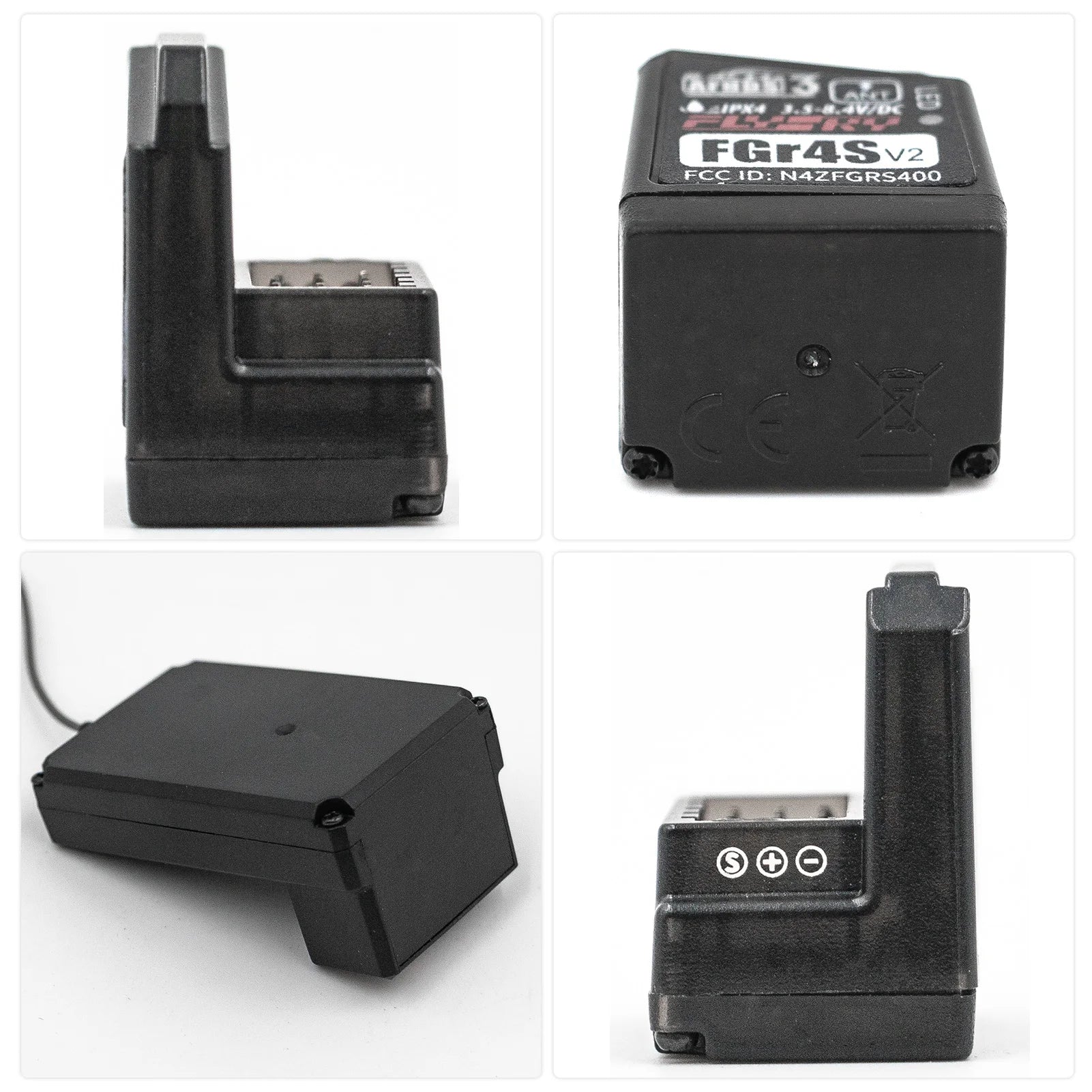 Flysky FGR4S V2 AFHDS 3 2.4GHz 4-Channel Receiver for NB4 PL18 close-up view