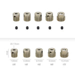 5PCS 32DP 48DP 64DP M0.6 3.175mm Metal Aluminium Pinion Motor Gear Set 12T-50T for 1/10 detail view