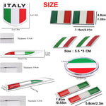 DSYCAR 2Pcs/Pair Car 3D Metal Italy Flag Emblem Badge Decals Sticker Car Exterior Acc alternate view