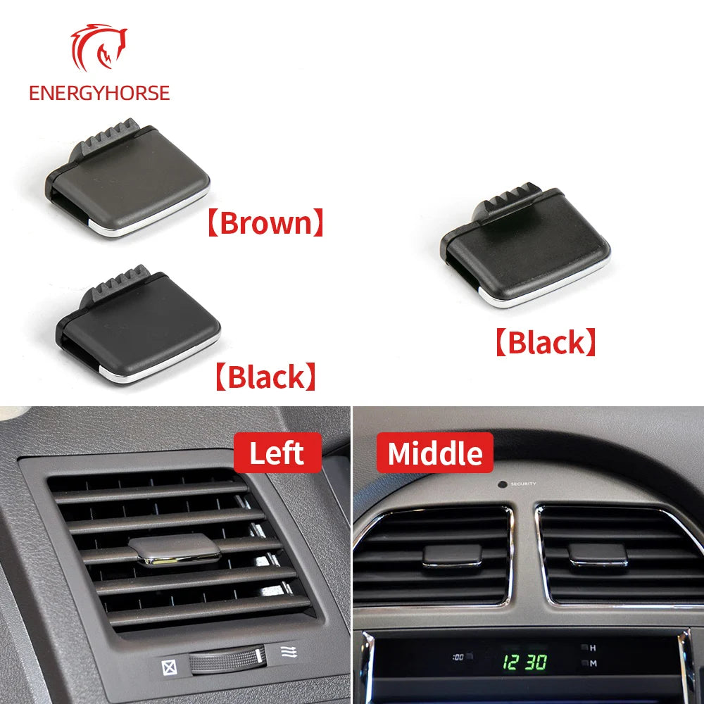 Air Conditioning Vent Toggle Piece Outlet Card Pad Clip Repair Bag Wind Direction Adjustment Plectrum Knob For LEXUS ES240 ES350