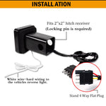 iJDM 2'' Hitch Receiver Brake Lamp,Tail Lamp,Reverse Light for Truck SUV Trailer Equippe detail view