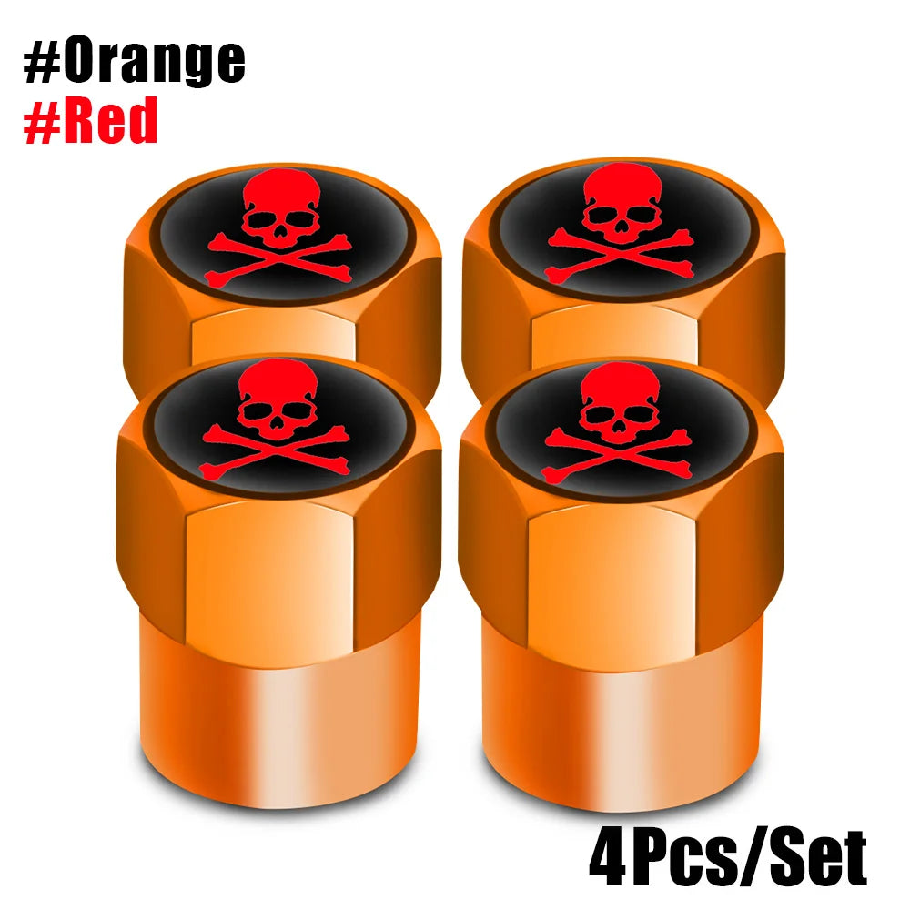 Aluminum Valve Stem Caps 4-Pack | Dust Covers for Car, Truck, Bike, Motorcycle alternate view