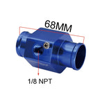 52mm Blue LED Water Temp Gauge | Universal Racing Radiator Sensor Kit additional angle